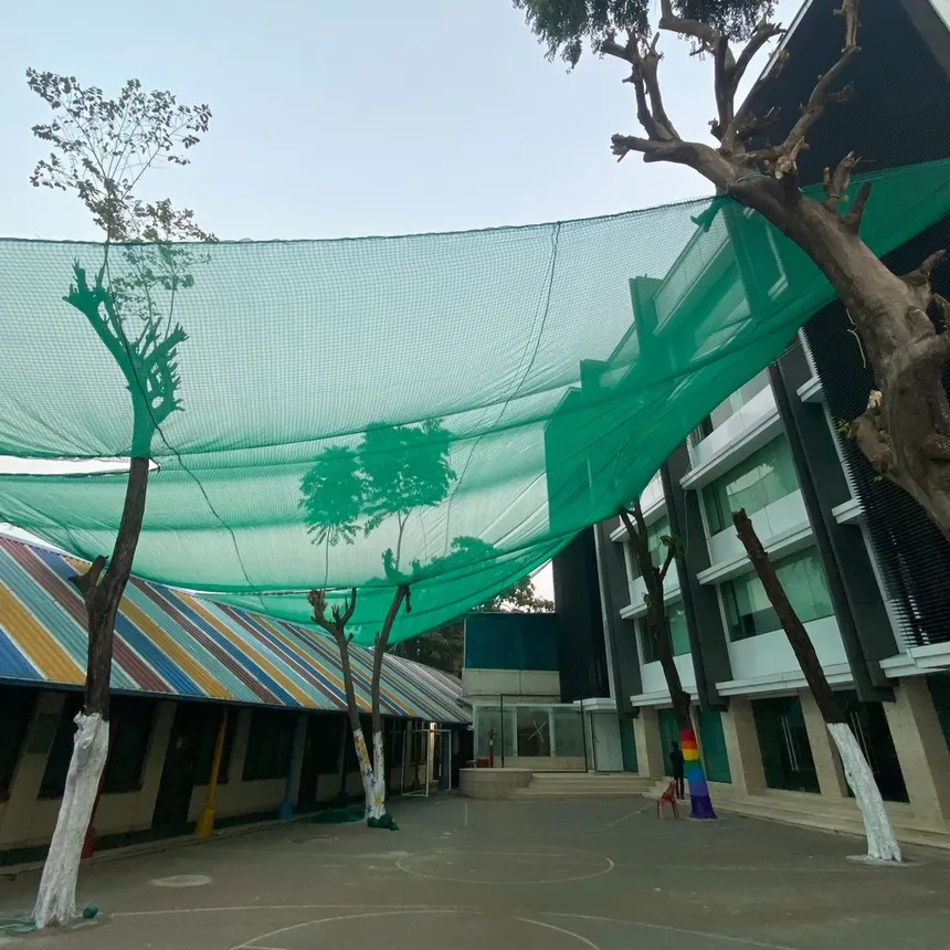 Parking safety net installation